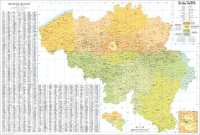 Belgium administrative wall map laminated CARTO UITGEVERIJ first image