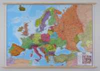 Europe politique plastifié avec lattes en bois Maps International first image