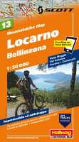 Locarno / Bellinzona MTB kaart Hallwag 13 first image
