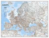 Europe political enlarged wall map laminated National Geographic 20075 first image