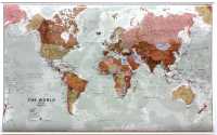 World executive laminated with hanging strips Maps International first image
