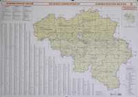 België administratief 10 provincies wandkaart Nationaal Geografisch Instituut first image