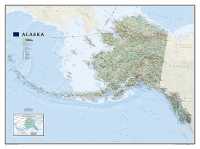 Alaska carte murale National Geographic 20587 first image