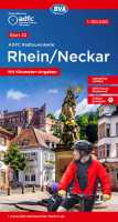 Rhein / Neckar carte vélo ADFC 20 first image