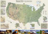 USA National Parks wall map laminated National Geographic 20599 first image