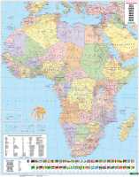Afrika politiek wandkaart Freytag & Berndt first image