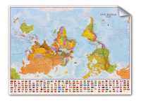 Floor sticker World political upside down Maps International first image