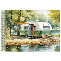 Caravan geïllustreerd notebook Kiub France first image