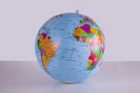 Inflatable globe 40 cm Political world Interkart first image