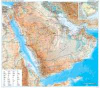 Saudi Arabia geographical flat map Gizimap first image