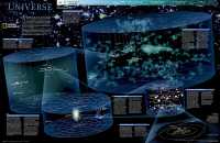 Universe wall map National Geographic 02011 first image