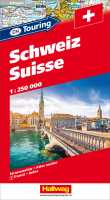 Zwitserland touring atlas Hallwag first image