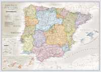 Spanje /Portugal Politico Classico wandkaart Maps International first image