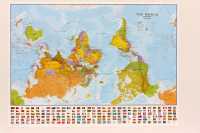 World politiek upside down wandkaart geplastificeerd Maps International first image