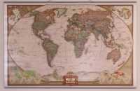 World political executive laminated with hanging strips National Geographic 622085 first image