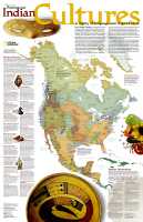 North American Indian cultures carte murale National Geographic 20319 first image