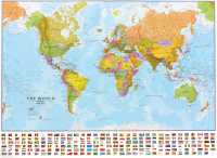 World politique carte murale plastifiée Maps International first image