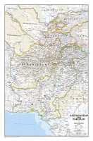Afghanistan / Pakistan wandkaart National Geographic 20436 first image