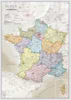 France politique classique wandkaart Maps International first image