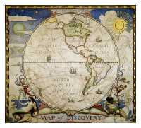 Western Hemisphere discovery wall map National Geographic 20549a first image