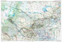 Azië Centraal wegen wandkaart Gizimap first image
