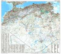 Algeria road flat map Gizimap first image