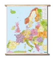 Europe codes postaux  plastifié avec lattes en bois Freytag & Berndt first image