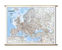Europe political enlarged laminated with wooden bars National Geographic 20075 first image