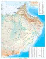 Oman / United Arab Emirates geographical flat map Gizimap first image