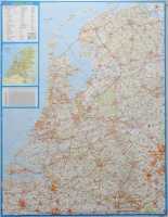 Nederland wandkaart geplastificeerd Falk first image