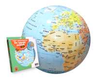 Opblaasbare wereldbol 42 cm Wereld politiek Caly first image