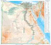 Egypt geographical flat map Gizimap first image