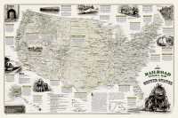 America's Scenic Railways wandkaart National Geographic 20718 first image