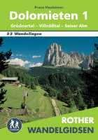 Dolomieten 1 Grödnertal - Villnosst - Seiser Alm wandelgids 52 wandelingen Rother 1 first image