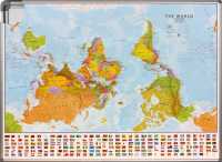 World political upside down pin board Maps International first image