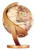 Globe wereldbol 10 cm merlin antiek Stellanova first image