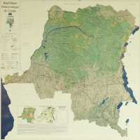 Congo Democratic Republic physical wall map UCL first image