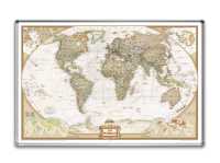World political antique pin board National Geographic 20092 first image