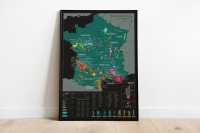 France Scratch off wine map 1020 Dégustations first image