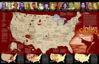 Indian country carte murale plastifiée National Geographic 20315 first image