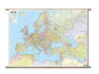 Middle East political laminated map with wooden bars Gizimap first image