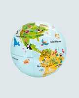 Globe gonflable 30 cm P'tits animaux de la nature Caly first image