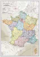 France Political Maps A0 carte murale Maps International first image