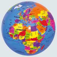 Globe gonflable 30 cm Monde politique Caly first image