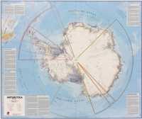 Antarctica politiek wandkaart Maps International first image