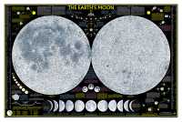 Moon wall map laminated National Geographic 02276 first image