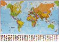 Monde politique wandkaart Maps International first image