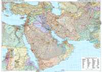 Middle East political flat map Gizimap first image