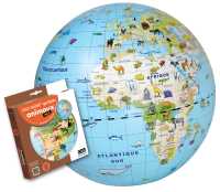 Globe gonflable 50 cm Animaux Caly first image
