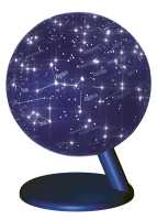 Globe 15 cm illuminé celeste (étoiles) Stellanova first image